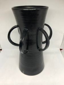 Wheel-thrown Ceramic Urn with applied handles