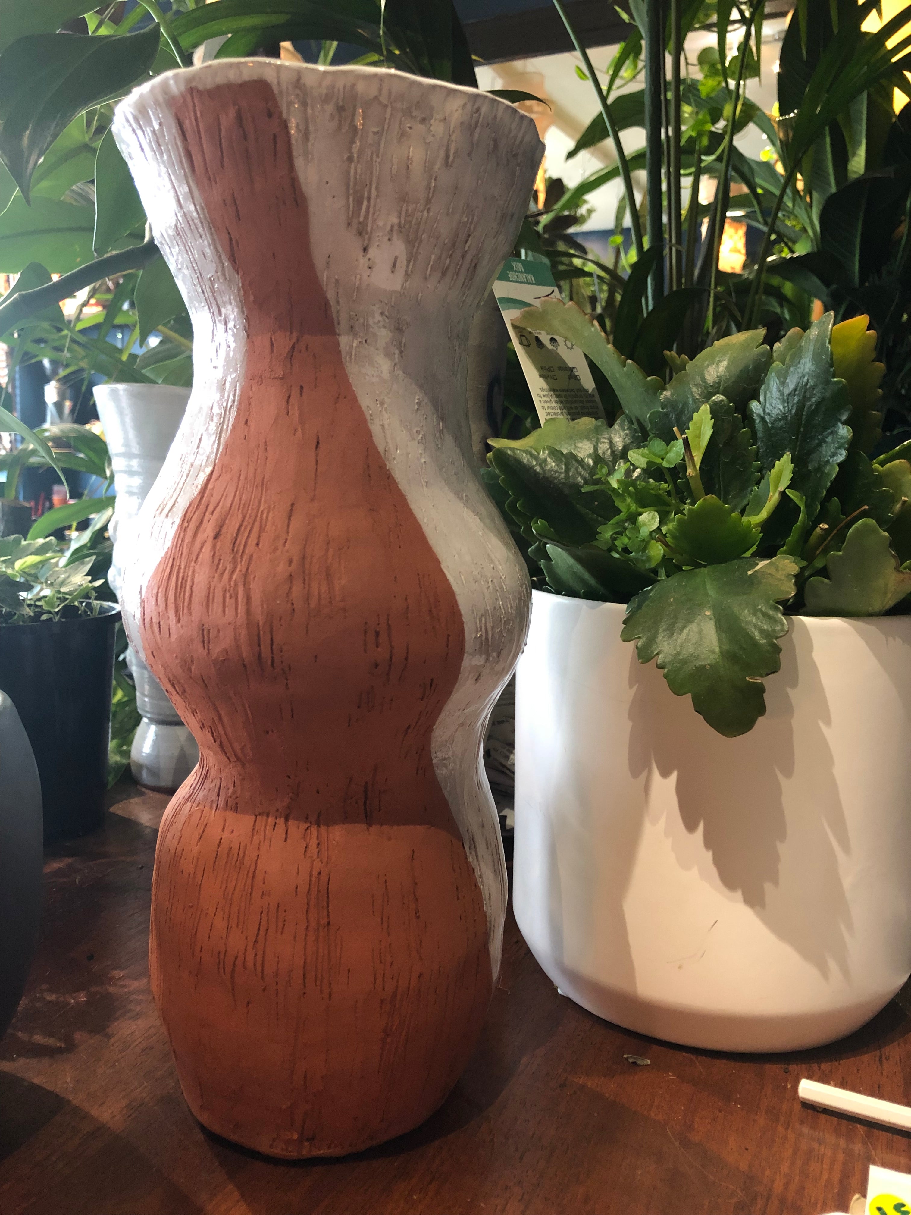 Handmade ceramic vase