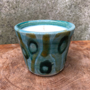 Handmade Ceramic Vessel with Soy Wax Candle