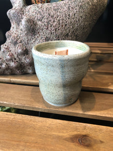 Handmade Ceramic Vessel with Soy Wax Candle